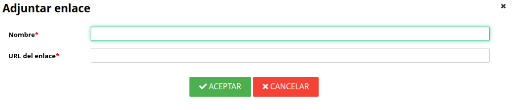 Datos para añadir documento web Datos para añadir documento web